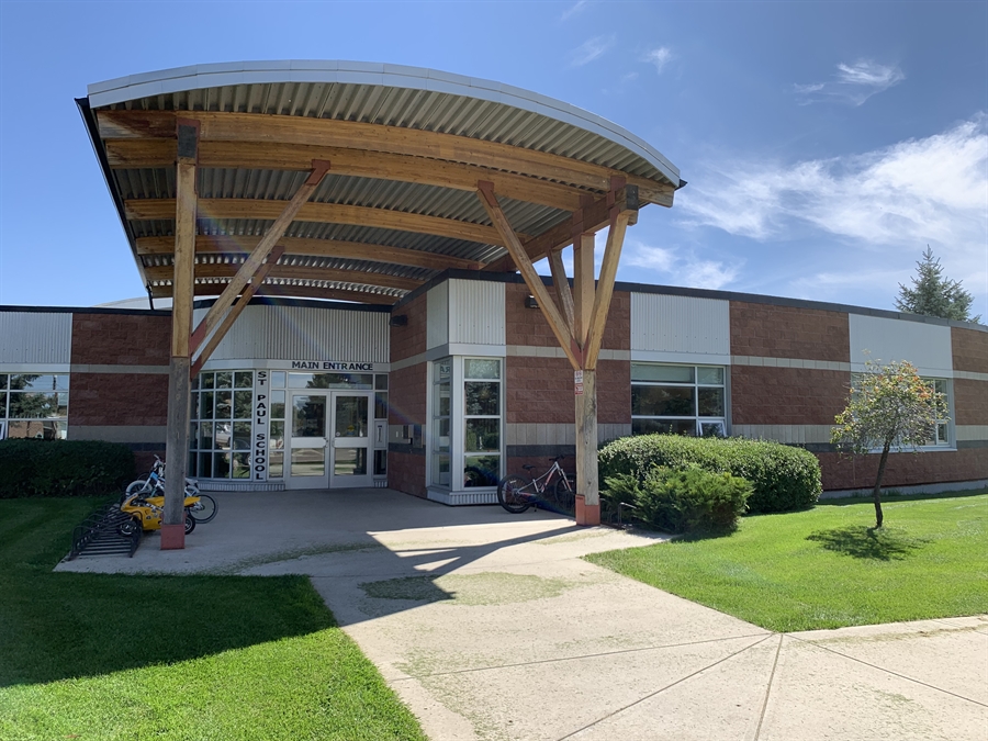 Picture of the Exterior of St. Paul School in Lethbridge